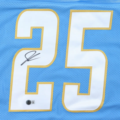 Junior Colson Signed Los Angeles Chargers Light Blue Jersey