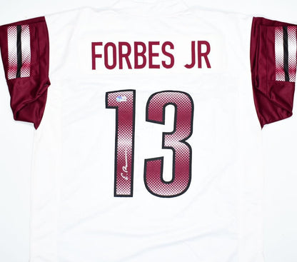 Emmanuel Forbes Jr. Autographed White Custom Jersey
