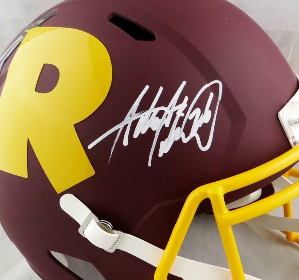Adrian Peterson Signed Washington Redskins Full Size AMP Speed Helmet