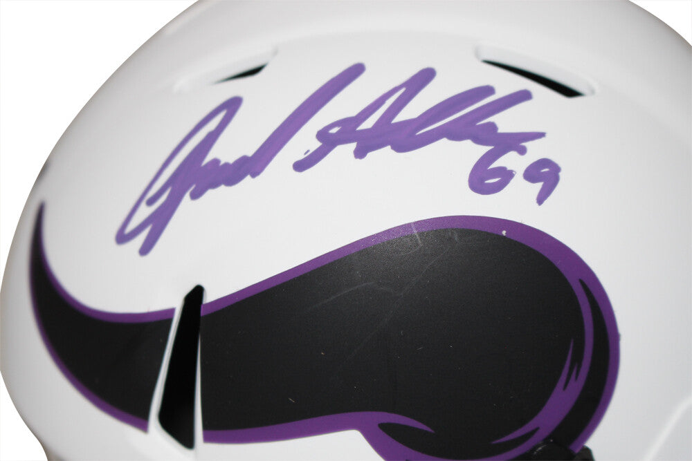 Jared Allen Signed Minnesota Vikings Lunar Mini Helmet Beckett
