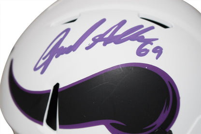 Jared Allen Signed Minnesota Vikings Lunar Mini Helmet Beckett