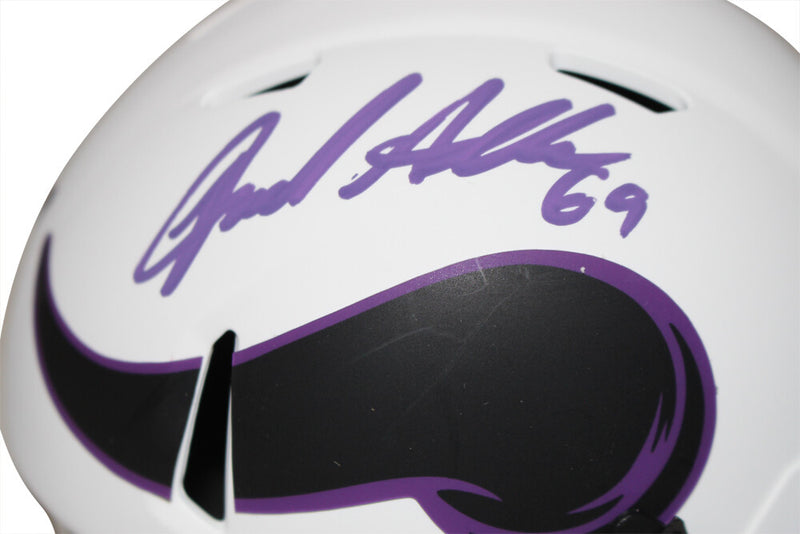 Jared Allen Signed Minnesota Vikings Lunar Mini Helmet Beckett