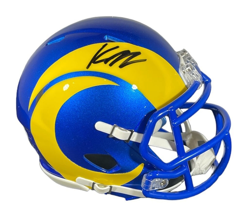 Kyren Williams Signed Los Angeles Rams Speed Mini Helmet (Beckett COA)