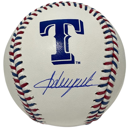 Adrian Beltre Signed Texas Rangers Logo ROMLB Baseball