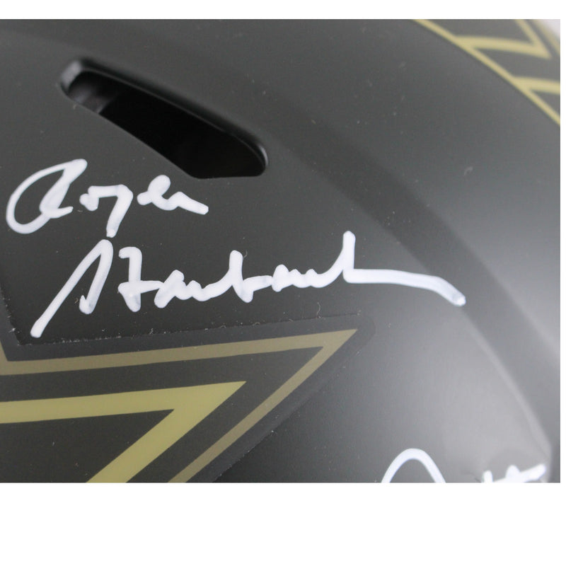 Roger Staubach, Tony Dorsett & Drew Pearson Dallas Cowboys STS Full Size Helmet