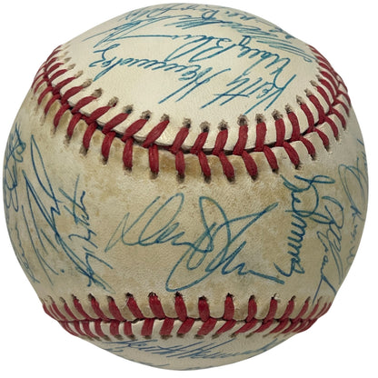 1987 New York Mets Team Signed National League Baseball (JSA LOA)
