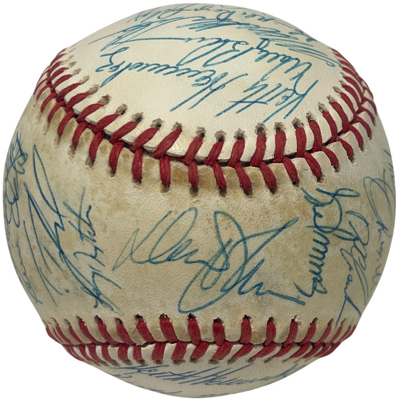 1987 New York Mets Team Signed National League Baseball (JSA LOA)