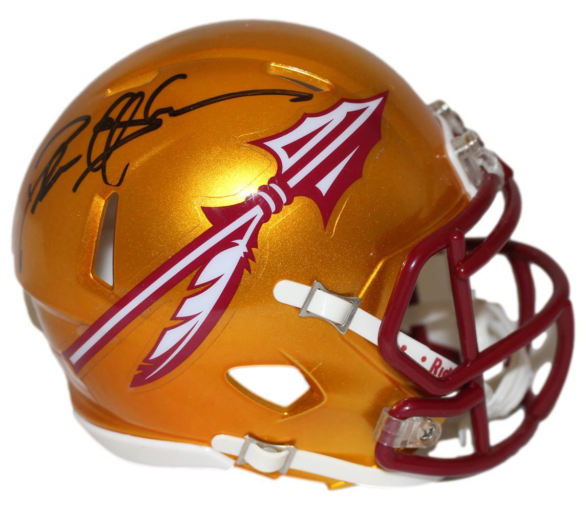 Deion Sanders Florida State Seminoles Signed Flash Speed Mini Helmet
