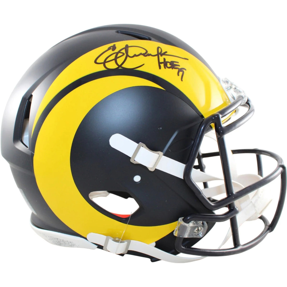 Eric Dickerson Signed Los Angeles Rams Proline Rivalries Helmet