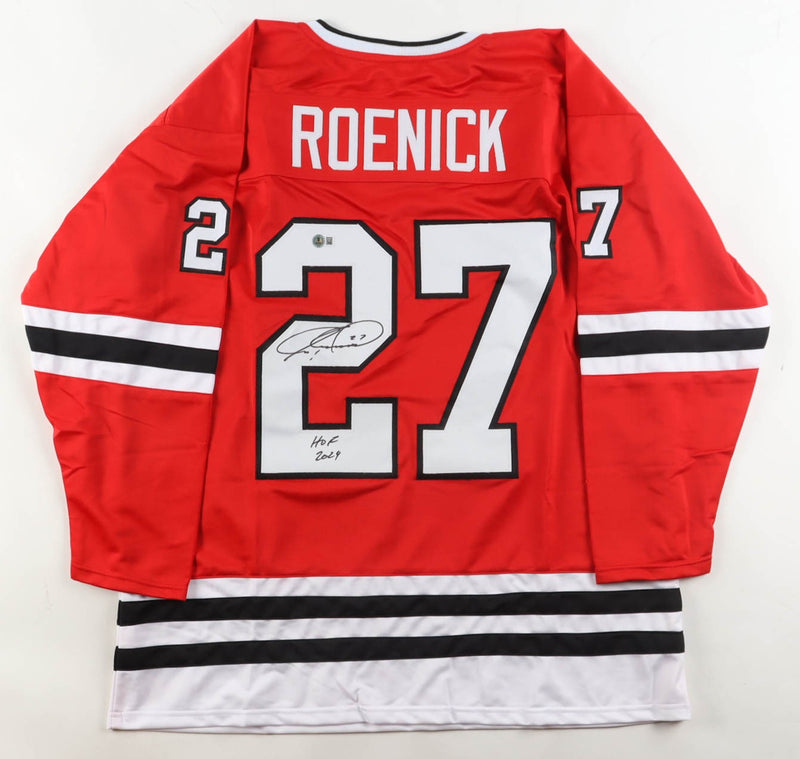 Jeremy Roenick Signed Chicago Blackhawks Custom Jersey - HOF 24