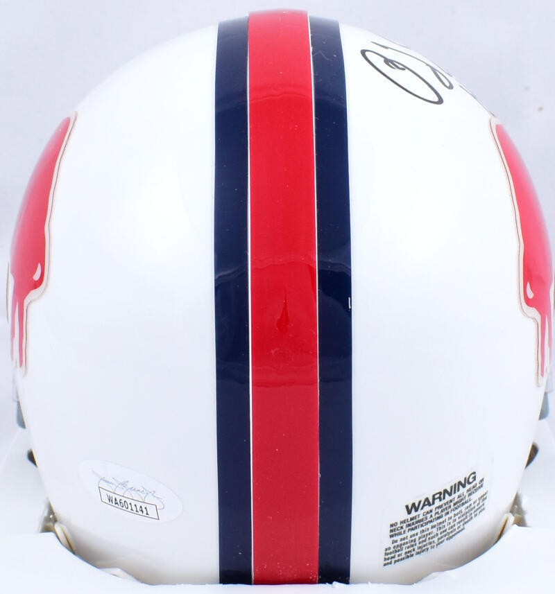 O.J. Simpson Signed Buffalo Bills Throwback Mini Helmet (HOF Inscribed)