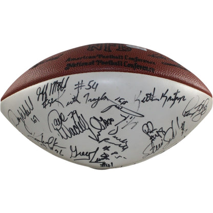John Elway & Joe Namath Signed Denver Broncos 1991 Team Multi-Signed Football