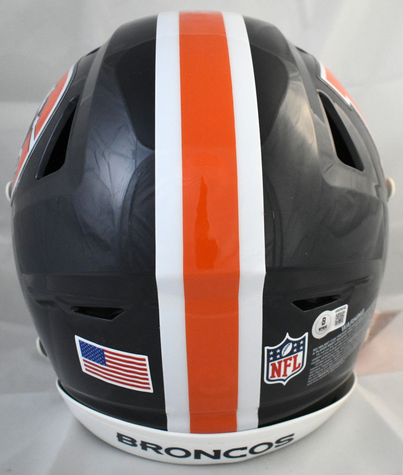 John Elway Signed Denver Broncos Color Rush Speedflex Helmet