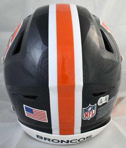 John Elway Signed Denver Broncos Color Rush Speedflex Helmet