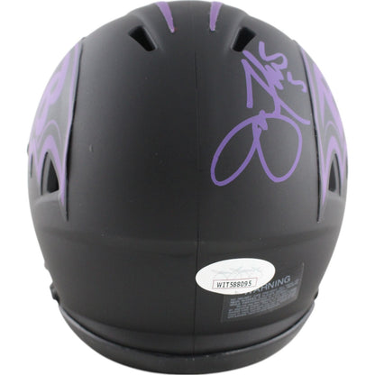 Joe Flacco Signed Baltimore Ravens Eclipse Mini Helmet