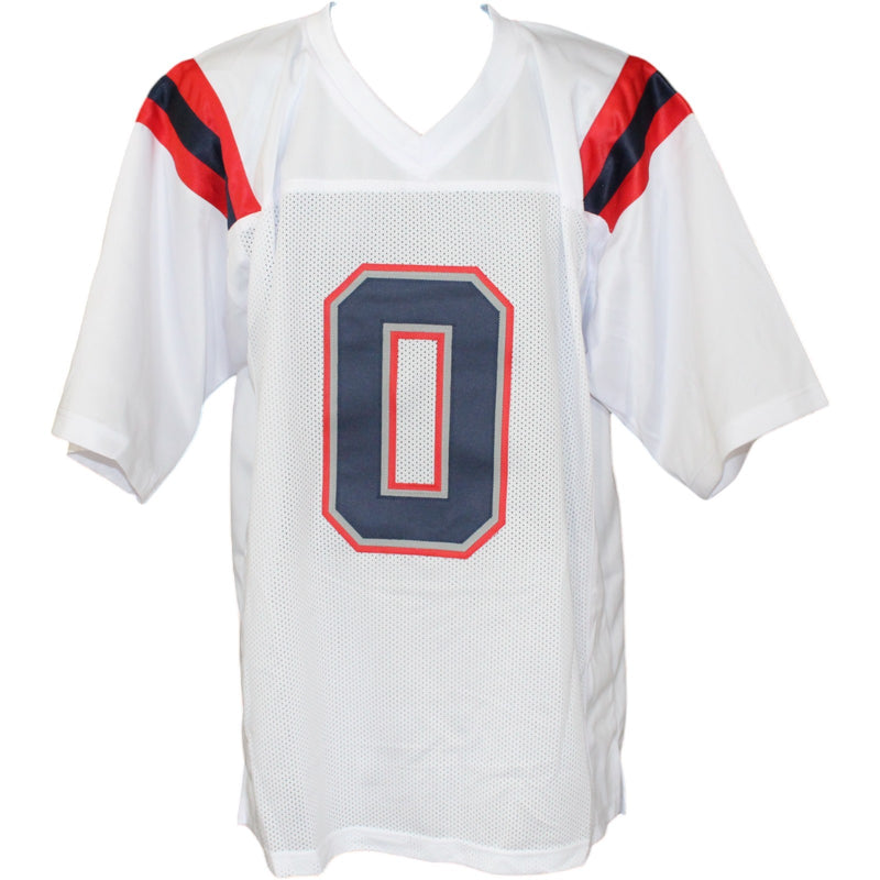 Christian Gonzalez Autographed White Pro Style Jersey (Beckett COA)