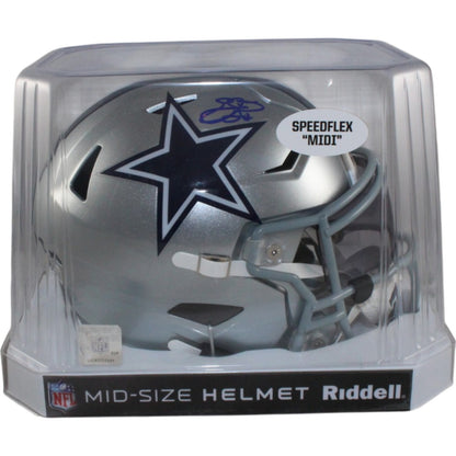 Emmitt Smith Signed Dallas Cowboys Mid-Size Midi Helmet