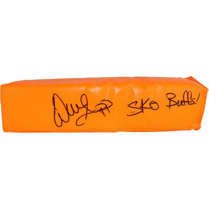 Warren Sapp Autographed Weighted Orange Pylon (Sko Buffs Inscription)