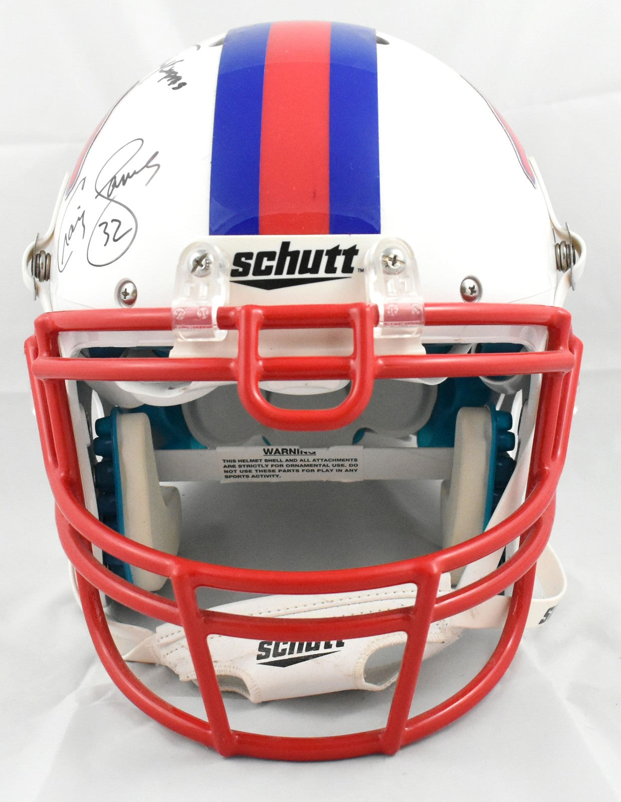 Eric Dickerson, Craig James & Lance McIlhenny Signed SMU Full Size Helmet