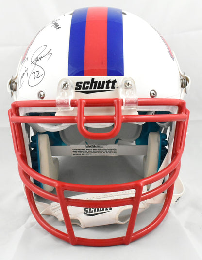 Eric Dickerson, Craig James & Lance McIlhenny Signed SMU Full Size Helmet