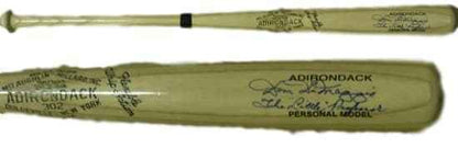 Dom DiMaggio Signed Boston Red Sox Blonde Adirondack Baseball Bat
