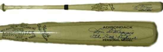 Dom DiMaggio Signed Boston Red Sox Blonde Adirondack Baseball Bat