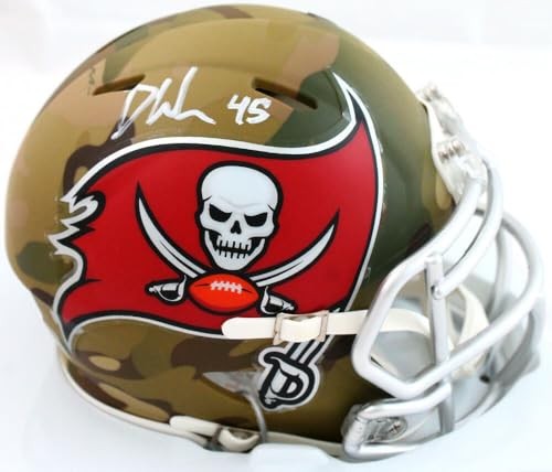 Devin White Signed Tampa Bay Buccaneers Camo Speed Mini Helmet