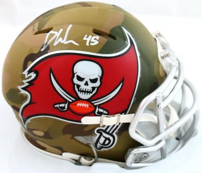 Devin White Signed Tampa Bay Buccaneers Camo Speed Mini Helmet