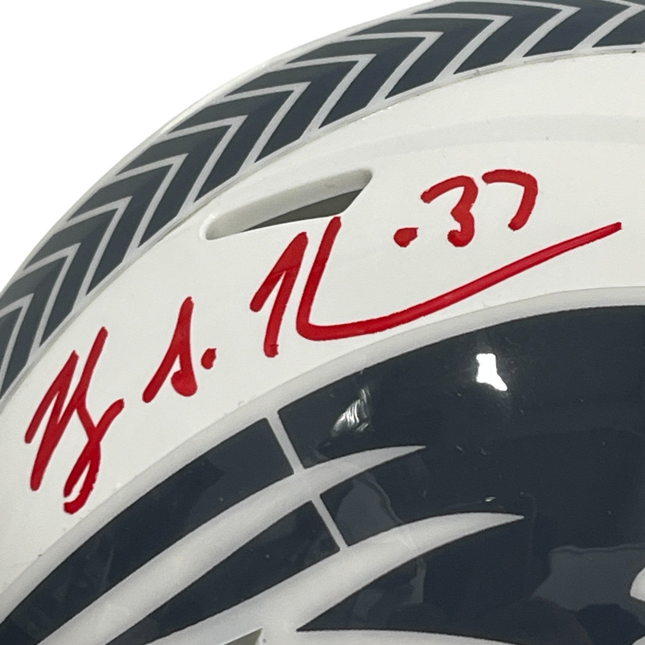 Rodney Harrison Signed New England Patriots Salute Mini Helmet (BAS)