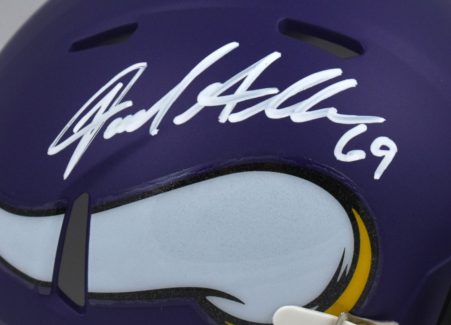 Jared Allen Autographed Minnesota Vikings White Speed Mini Helmet