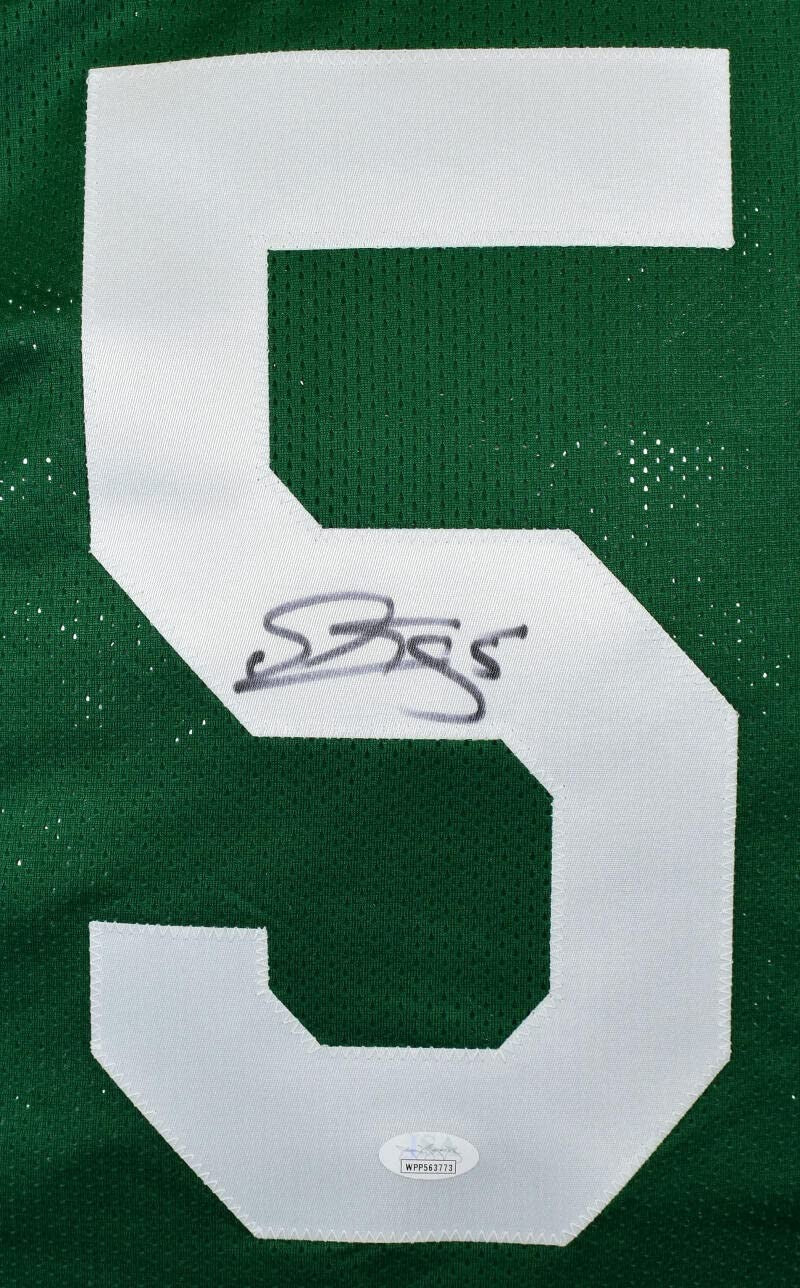 Donovan McNabb Autographed Light Green Custom Jersey