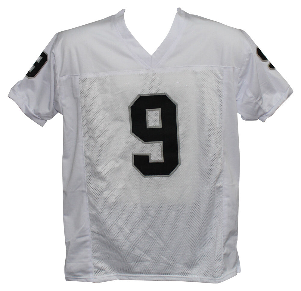Shane Lechler Autographed Pro Style White Football Jersey Beckett BAS