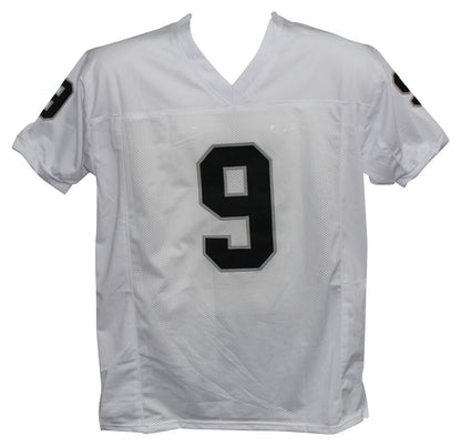 Shane Lechler Autographed Pro Style White Football Jersey Beckett BAS