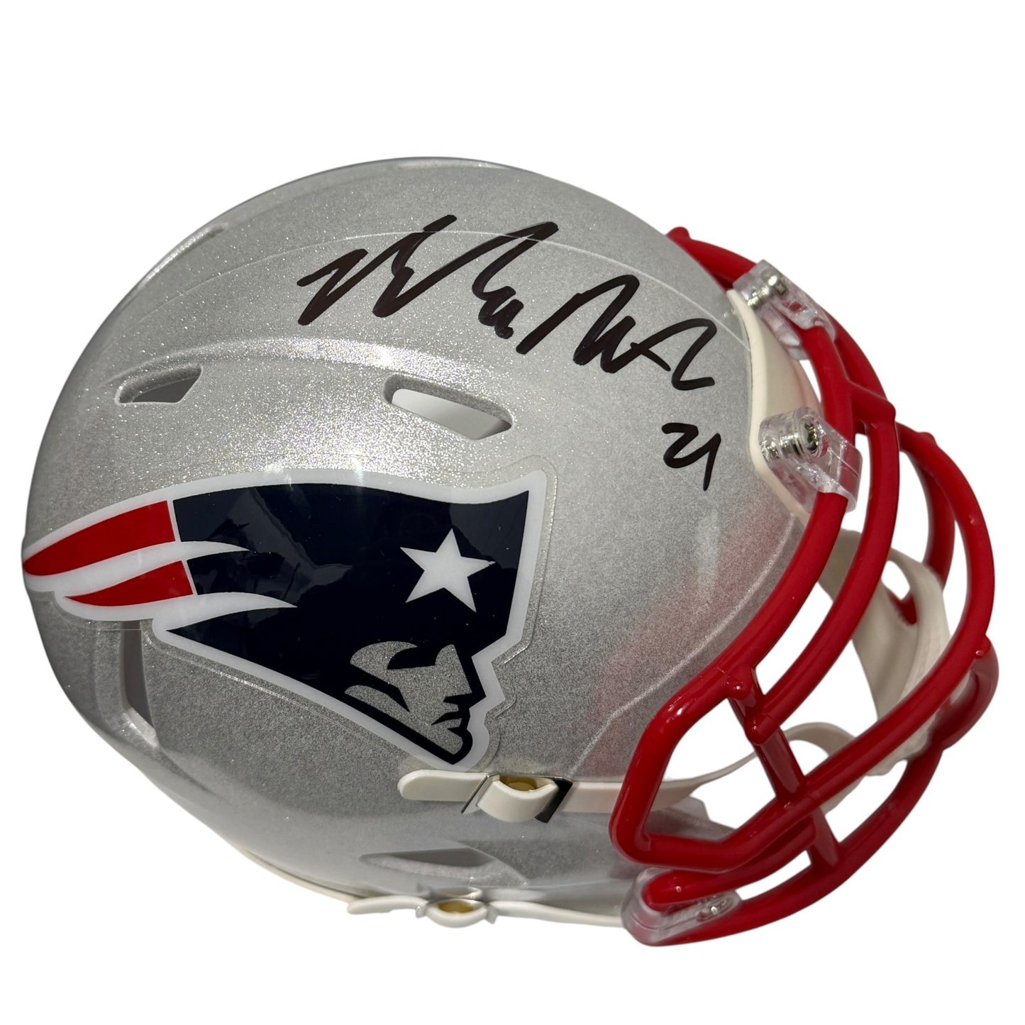 Malcolm Butler Signed New England Patriots Speed Mini Helmet (JSA COA)