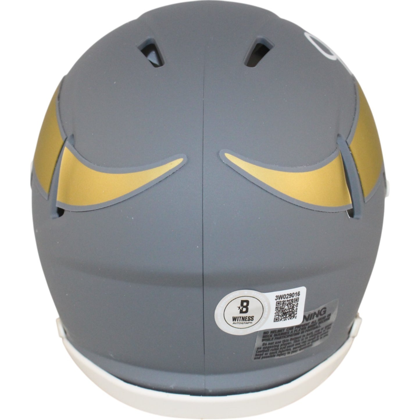 Justin Jefferson Autographed Minnesota Vikings Slate Mini Helmet