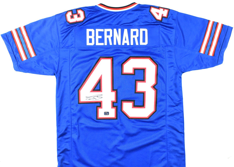 Terrel Bernard Autographed Buffalo Bills Blue Custom Jersey