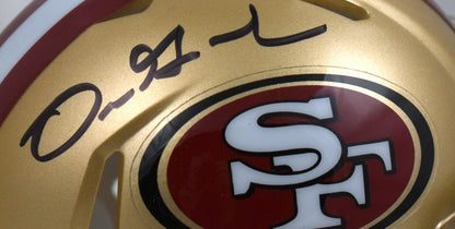Dre Greenlaw Signed San Francisco 49ers Speed Mini Helmet
