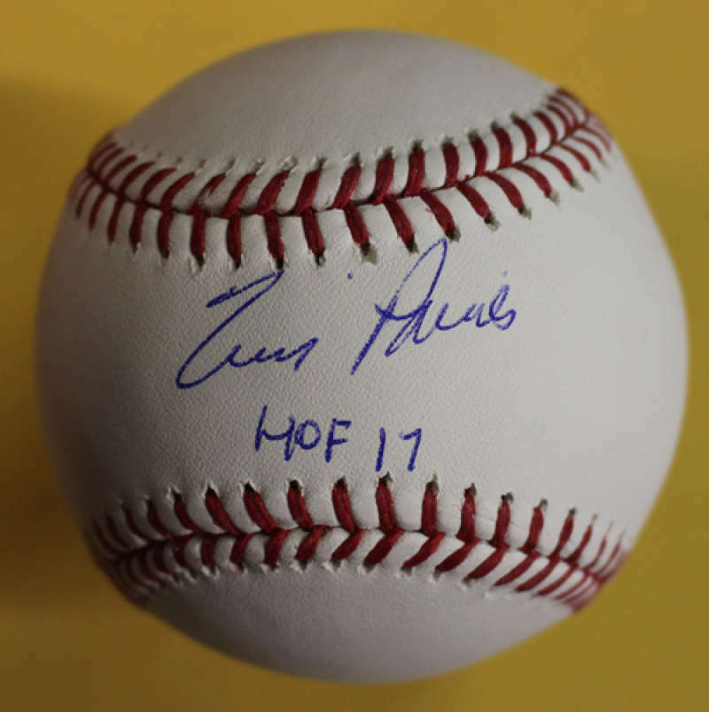 Tim Raines Chicago White Sox Autographed MLB Baseball HOF Inscription