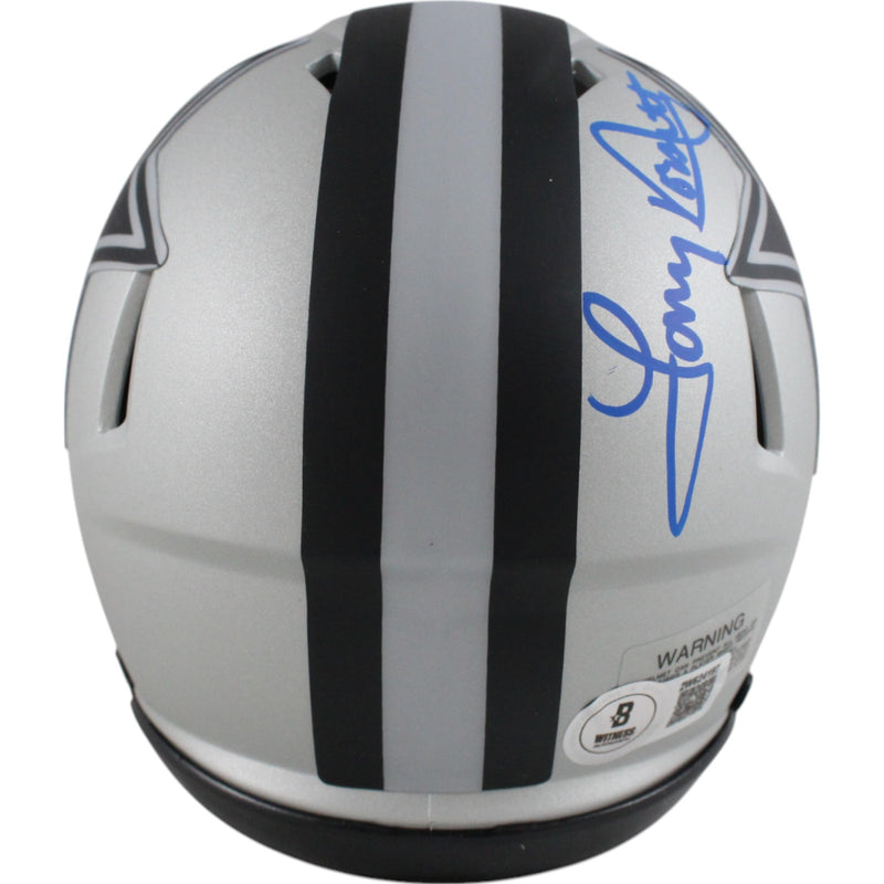 Tony Dorsett Dallas Cowboys Rave Mini Helmet Autographed