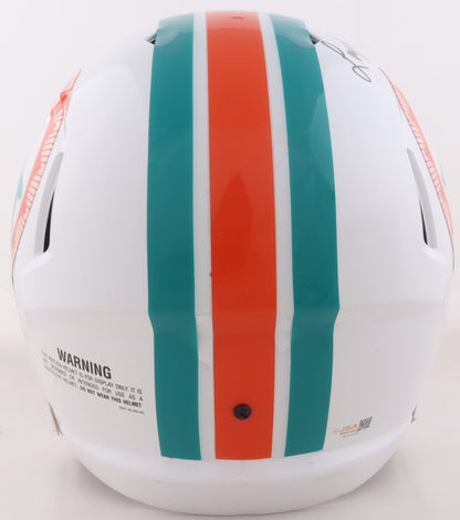 Larry Little Signed Miami Dolphins Full Size Throwback Replica Helmet