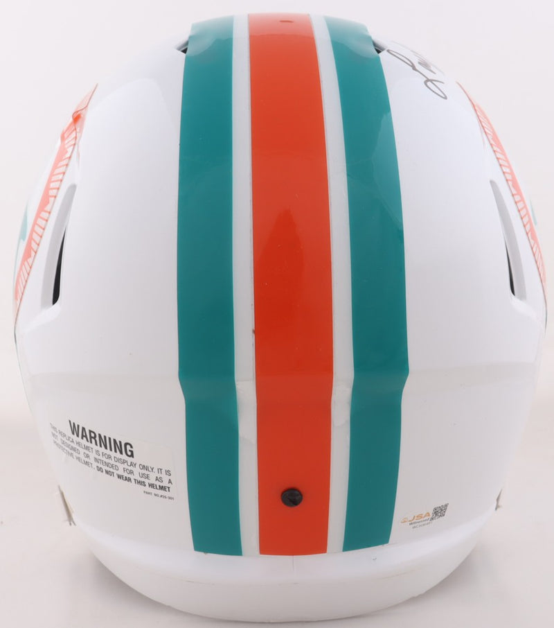 Larry Little Signed Miami Dolphins Full Size Throwback Replica Helmet
