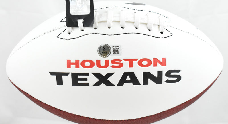 Nico Collins Autographed Houston Texans Logo Football