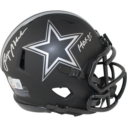 Roger Staubach Signed Dallas Cowboys Eclipse Mini Helmet HOF