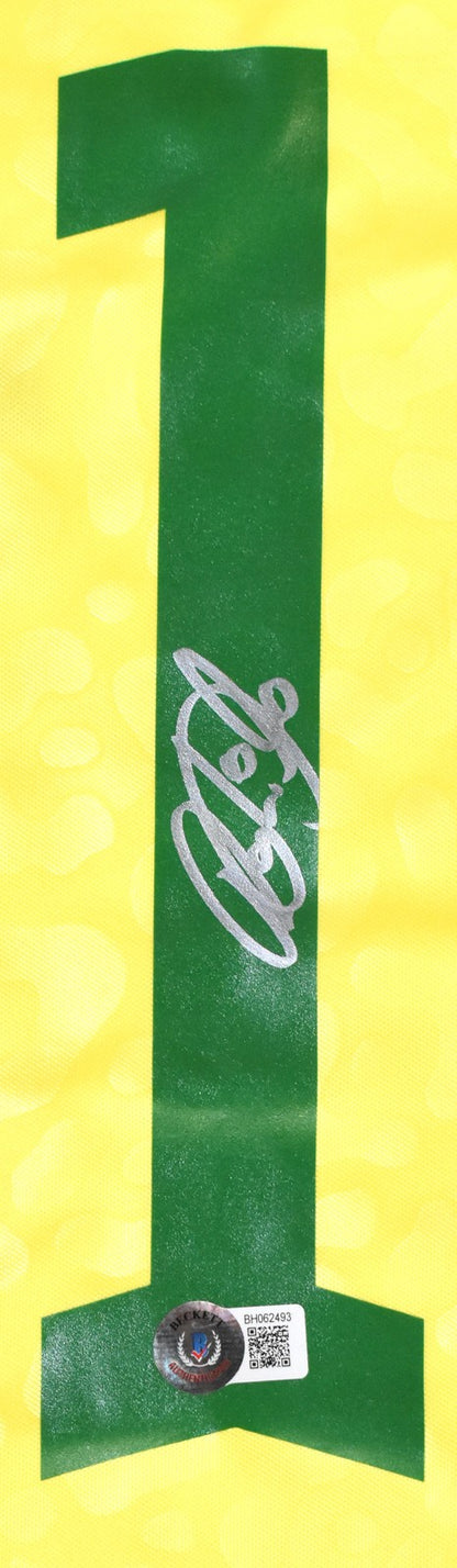 Raphinha Autographed Brazil National Team Home Jersey
