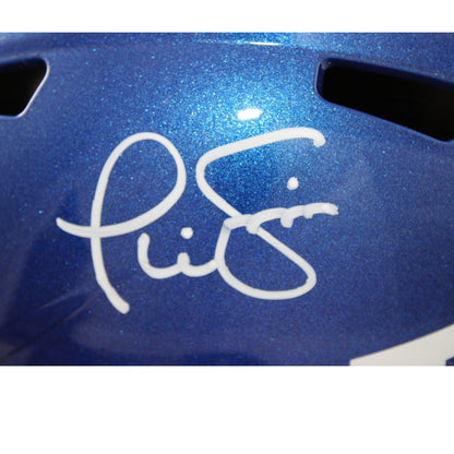 Phil Simms Signed New York Giants Color Rush Full Size Replica Helmet