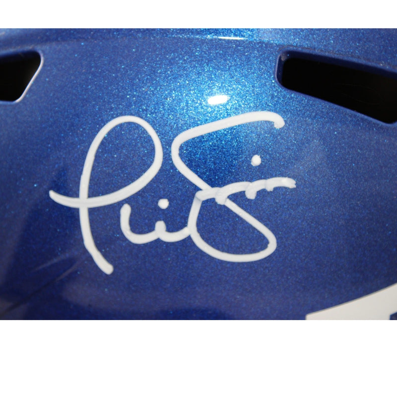Phil Simms Signed New York Giants Color Rush Full Size Replica Helmet