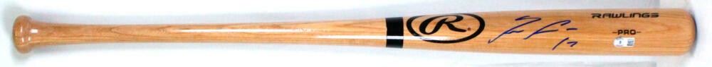 Ronald Acuna Jr. Signed Blonde Pro Baseball Bat