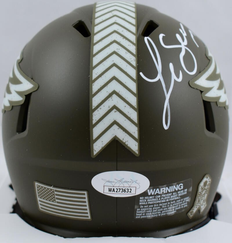 LeSean McCoy Signed Philadelphia Eagles Salute to Service Mini Helmet