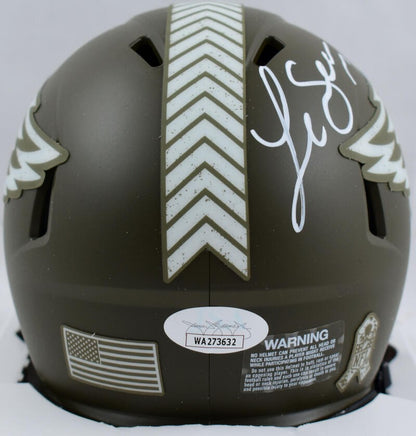 LeSean McCoy Signed Philadelphia Eagles Salute to Service Mini Helmet
