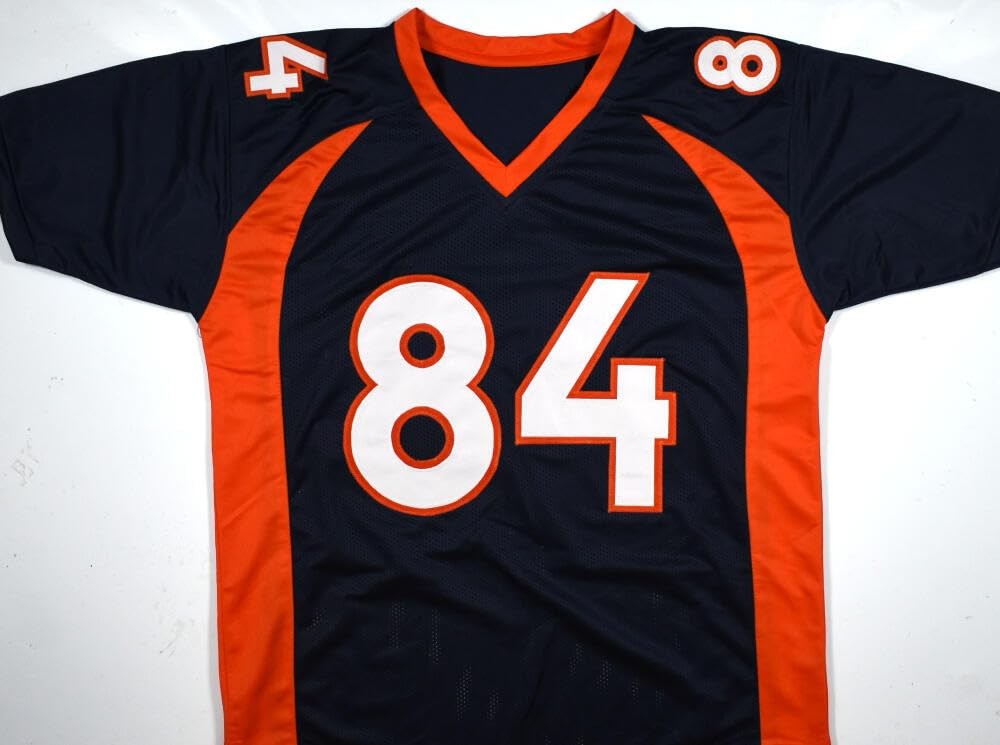 Shannon Sharpe Autographed Denver Broncos Custom Blue Jersey